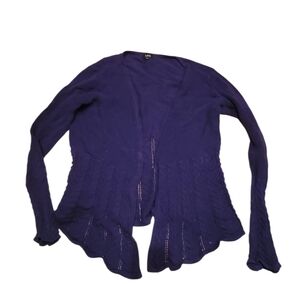 Women's Navy Blue, Knitted Cardigan